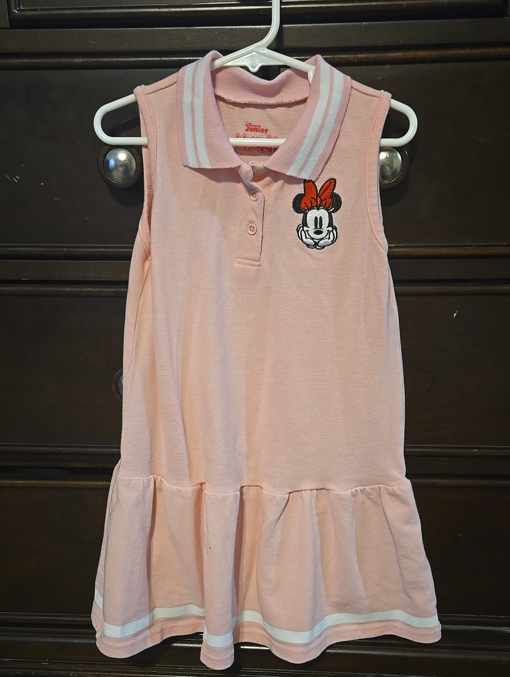Size 6 Disney Pink Minnie Mouse Sleeveless Polo Tank Dress